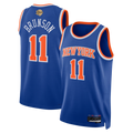 Kooe NY.Knicks #11 Jalen Brunson  Blue 2026  Finals Patch Swingman Jerseys - Icon Edition