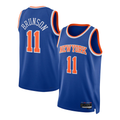 Kooe NY.Knicks #11 Jalen Brunson Blue Swingman Jerseys - Icon Edition
