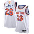 Kooe NY.Knicks #26  White 2026 Finals Champions Always 26 Swingman Jerseys - Association Edition