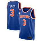 Kooe NY.Knicks #3 Josh Hart Blue Swingman Player Jerseys - Icon Edition