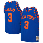Kooe NY.Knicks #3 Stephon Marbury Mitchell & Ness Blue 200506 Hardwood Classics Swingman Jerseys