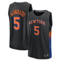 Kooe NY.Knicks #5 Jose Alvarado  Black Fast Break Replica Jerseys - Statement Edition