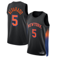 Kooe NY.Knicks #5 Jos¨¦ Alvarado Black Swingman Jerseys - Statement Edition