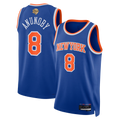 Kooe NY.Knicks #8 OG Anunoby Blue 2026  Finals Patch Swingman Jerseys - Icon Edition