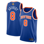 Kooe NY.Knicks #8 OG Anunoby Blue 2026  Finals Patch Swingman Jerseys - Icon Edition
