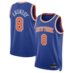 Kooe NY.Knicks #8 OG Anunoby Blue Swingman Jerseys - Icon Edition