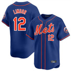 Kooe NY.Mets #12 Francisco Lindor Player Royal Home Limited Stitched Jerseys