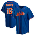 Kooe NY.Mets #16 Dwight Gooden Player Royal Home Game Stitched Jerseys