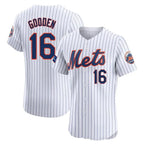 Kooe NY.Mets #16 Dwight Gooden Player White Home Limited Elite Stitched Jerseys