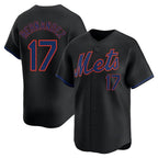 Kooe NY.Mets #17 Keith Hernandez Player Black Alternate Home Limited Stitched Jerseys