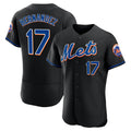 Kooe NY.Mets #17 Keith Hernandez Player Black Replica Home Limited Elite Stitched Jerseys