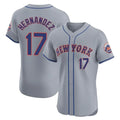 Kooe NY.Mets #17 Keith Hernandez Player Gray Road Limited Elite Home Stitched Jerseys