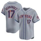 Kooe NY.Mets #17 Keith Hernandez Player Gray Road Limited Home Stitched Jerseys
