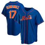 Kooe NY.Mets #17 Keith Hernandez Player Royal Home Game Stitched Jerseys