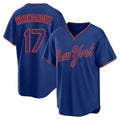 Kooe NY.Mets #17 Keith Hernandez Player Royal T-shirt Home Game Stitched Jerseys