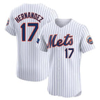 Kooe NY.Mets #17 Keith Hernandez Player White Home Limited Elite Stitched Jerseys