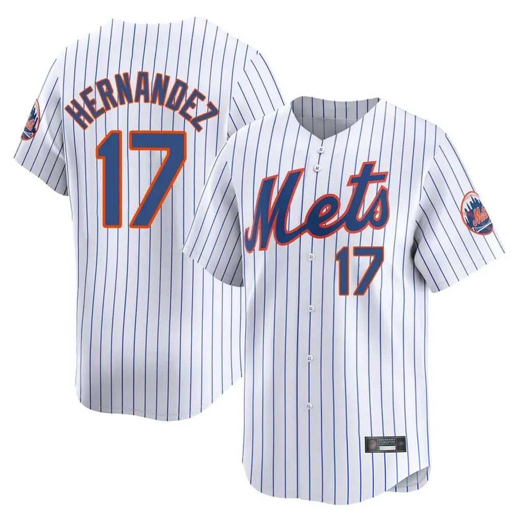 Kooe NY.Mets #17 Keith Hernandez Player White Home Replica Stitched Jerseys
