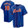 Kooe NY.Mets #18 Darryl Strawberry Player Royal Home Game Stitched Jerseys