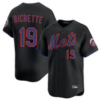 Kooe NY.Mets #19 Bo Bichette Player Black Alternate Home Limited Stitched Jerseys
