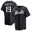 Kooe NY.Mets #19 Bo Bichette Player Black Home Game Stitched Jerseys