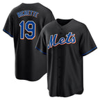 Kooe NY.Mets #19 Bo Bichette Player Black Replica Home Game Stitched Jerseys