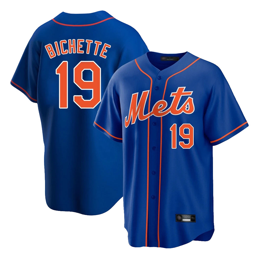 Kooe NY.Mets #19 Bo Bichette Player Royal Home Game Stitched Jerseys