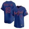 Kooe NY.Mets #19 Bo Bichette Player Royal T-shirt Home Limited Elite Stitched Jerseys