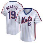 Kooe NY.Mets #19 Bo Bichette Player White Cooperstown Collection T-shirt Game Stitched Jerseys