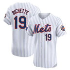 Kooe NY.Mets #19 Bo Bichette Player White Home Limited Elite Stitched Jerseys