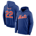 Kooe NY.Mets #22 Juan Soto Player Royal Club Pullover Hoodie Game Stitched Jerseys