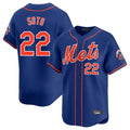 Kooe NY.Mets #22 Juan Soto Player Royal Home Limited Stitched Jerseys