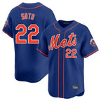Kooe NY.Mets #22 Juan Soto Player Royal Home Limited Stitched Jerseys