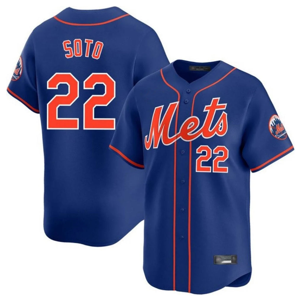 Kooe NY.Mets #22 Juan Soto Player Royal Home Limited Stitched Jerseys