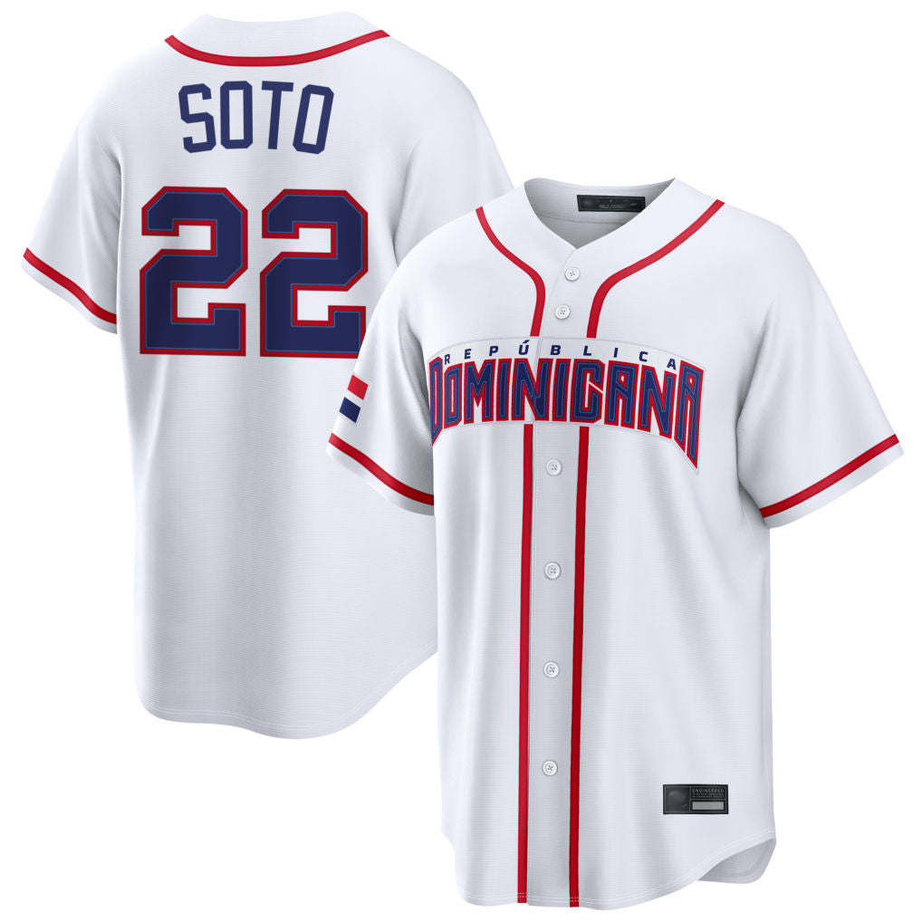 Kooe NY.Mets #22 Juan Soto Player White 2026 World Classic Home Limited Stitched Jerseys