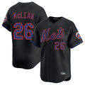 Kooe NY.Mets #26 Nolan McLean Player Black Alternate Home Limited Stitched Jerseys