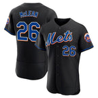 Kooe NY.Mets #26 Nolan McLean Player Black Replica Home Limited Elite Stitched Jerseys