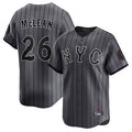 Kooe NY.Mets #26 Nolan McLean Player Gray City Connect Limited Stitched Jerseys
