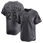 Kooe NY.Mets #26 Nolan McLean Player Gray City Connect Limited Stitched Jerseys