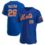 Kooe NY.Mets #26 Nolan McLean Player Royal Limited Elite Home Stitched Jerseys