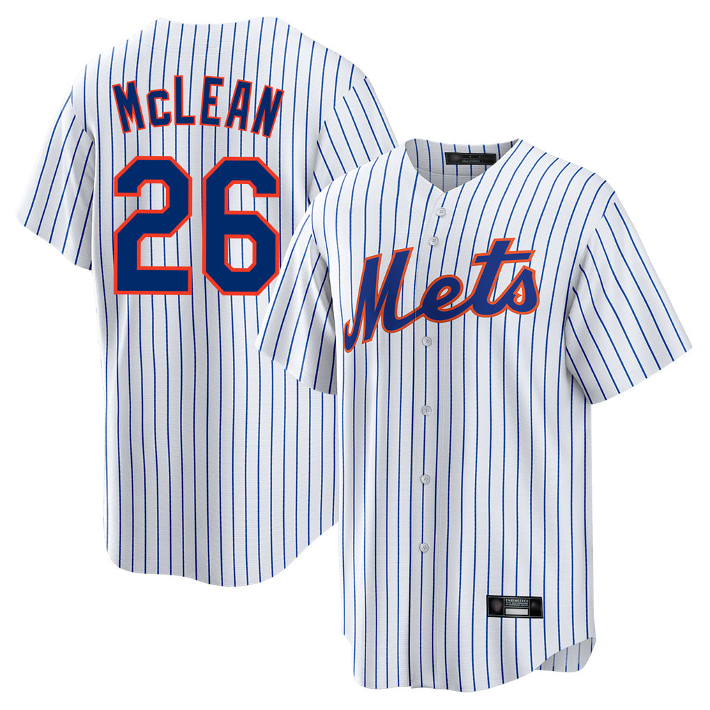 Kooe NY.Mets #26 Nolan McLean Player White Home Game Stitched Jerseys