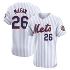 Kooe NY.Mets #26 Nolan McLean Player White Home Limited Elite Stitched Jerseys