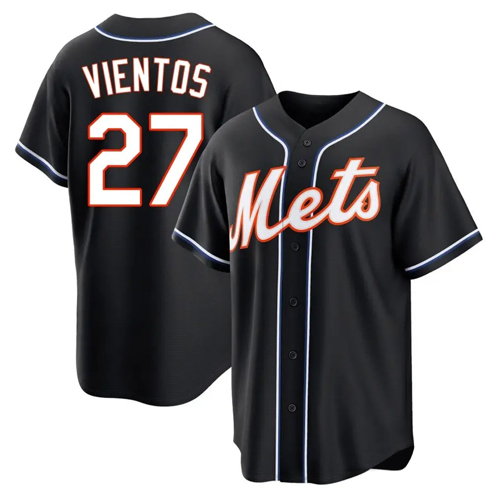 Kooe NY.Mets #27 Mark Vientos Player Black Fashion Out Game Stitched Jerseys