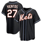 Kooe NY.Mets #27 Mark Vientos Player Black Fashion Out Game Stitched Jerseys