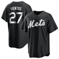 Kooe NY.Mets #27 Mark Vientos Player Black Home Game Stitched Jerseys