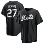 Kooe NY.Mets #27 Mark Vientos Player Black Home Game Stitched Jerseys