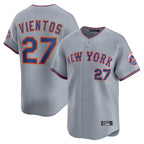 Kooe NY.Mets #27 Mark Vientos Player Gray Road Limited Home Stitched Jerseys
