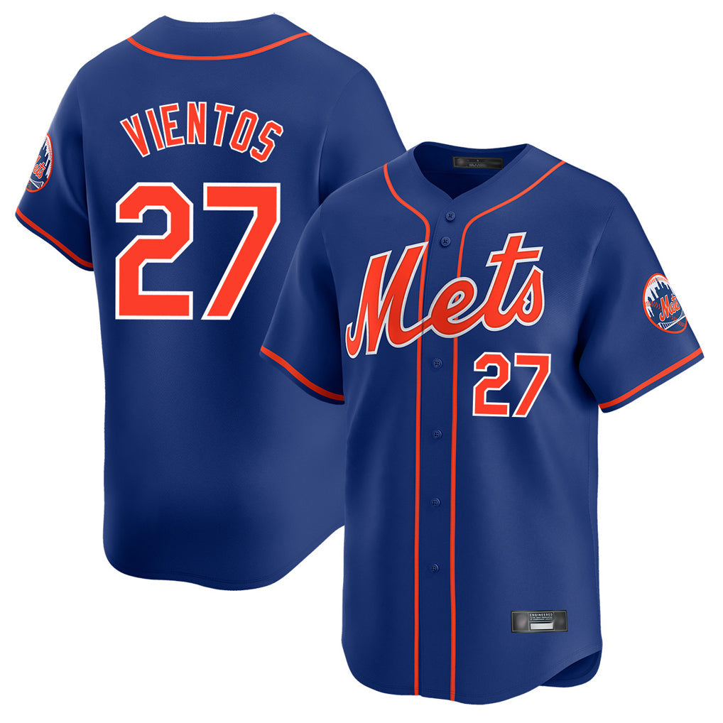 Kooe NY.Mets #27 Mark Vientos Player Royal Home Limited Stitched Jerseys