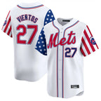 Kooe NY.Mets #27 Mark Vientos Player White 2025 Independence Day Vapor Premier Limited  Stitched Jerseys
