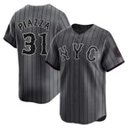 Kooe NY.Mets #31 Mike Piazza Player Gray City Connect Limited Stitched Jerseys