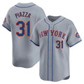 Kooe NY.Mets #31 Mike Piazza Player Gray Road Limited Home Stitched Jerseys